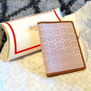 New Coach Passport Holder